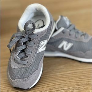 New balance grey baby shoes